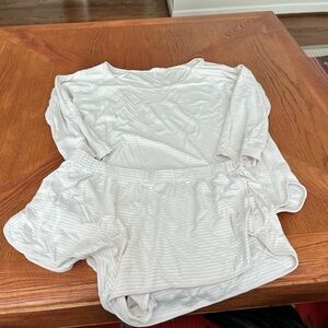 Lake Pema Striped Pink and White PJ Set